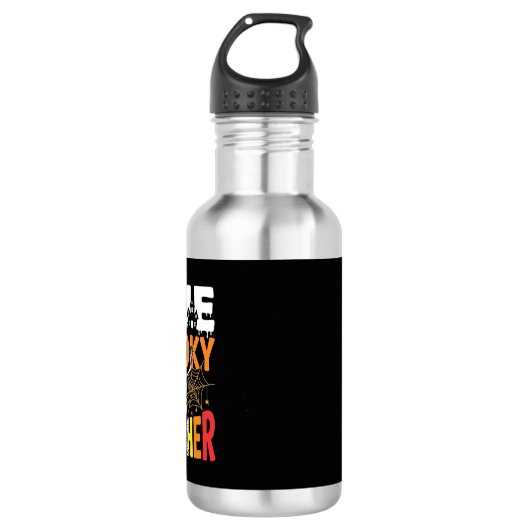 Bouteille D'eau Un design d'Halloween pour un professeur effrayant (Devant)