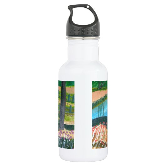 Bouteille D'eau Un flux de pays (Dos)