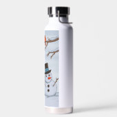 Bouteille D'eau Un Jour De Neige Calme (Gauche)