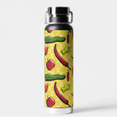 Bouteille D'eau Un monde de poivrons chili (Arrière)