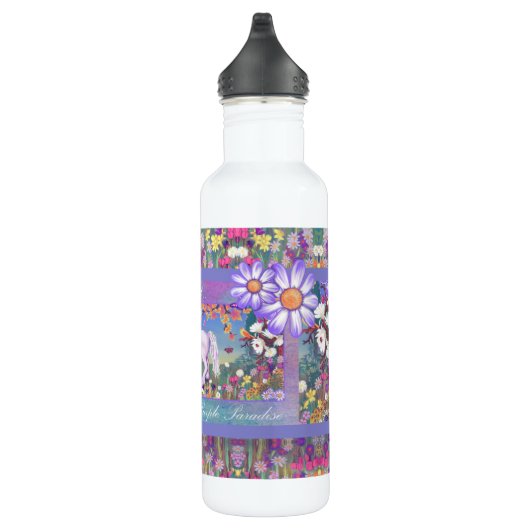 Bouteille D'eau Un paradis mauve (Droite)