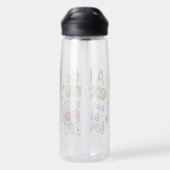 Bouteille D'eau Un peu plus mais tout amour Design mignon (Arrière)