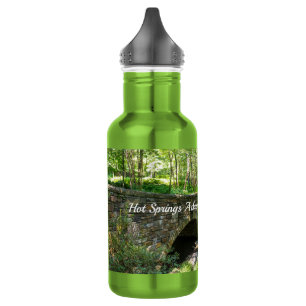Bouteille D'eau Un pont de sentier forestier Eau en acier inoxydab