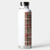 Bouteille D'eau Un Tartan de Noël Floral Design Series #2 (Droite)