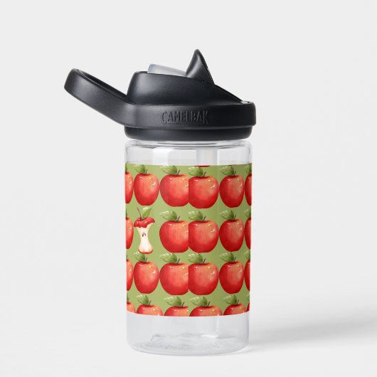 Bouteille D'eau Un tas de délicieuses pommes rouges (Arrière Complet)