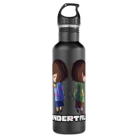 Bouteille D'eau Undertale - chara and frisk (Devant)