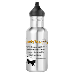 Bouteille D'eau Une bonne tête de skunky et un bon coeur de skunky