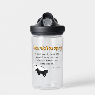 Bouteille D'eau Une bonne tête de skunky et un bon coeur de skunky