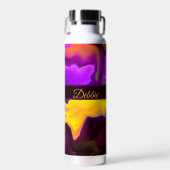 Bouteille D'eau Une explosion de violet et de jaune (Avant)