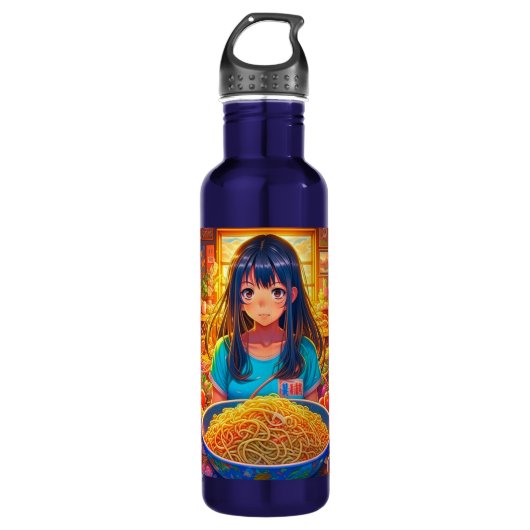 Bouteille D'eau Une fille et son Ramen Anime (Devant)