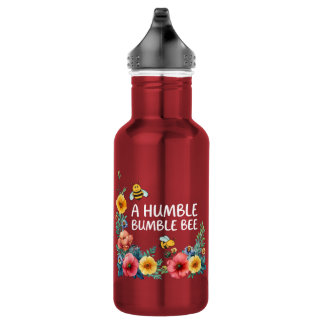 Bouteille D'eau Une humble abeille bourdonne 