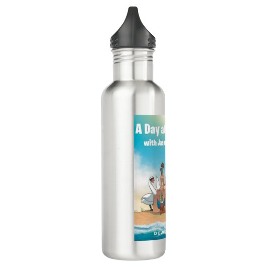 Bouteille D'eau Une journée à la plage avec Jasper et Amis (Gauche)