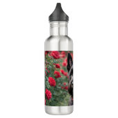 Bouteille D'eau "Une rose rouge pour le Terrier écossais noir" (Gauche)