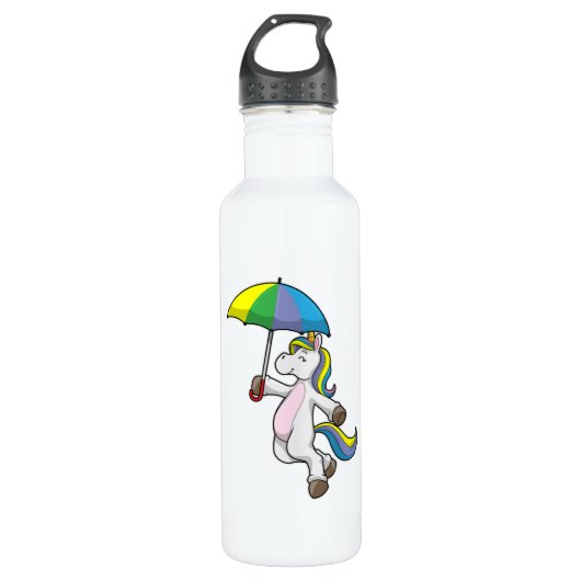 Bouteille D'eau Unicorn avec Umbrella (Devant)
