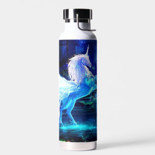 Bouteille D'eau Unicorn Pegasus Magie dans la forêt lunaire