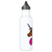 Bouteille D'eau Unicorne Afro Rose Chaud (Gauche)