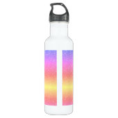 Bouteille D'eau Unicorne personnalisée Parties scintillant arc-en- (Dos)
