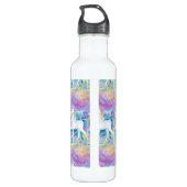 Bouteille D'eau Unicornes aquarelle (Dos)