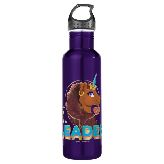 Bouteille D'eau Unique à la licorne "I’m a Leader" Design (Devant)