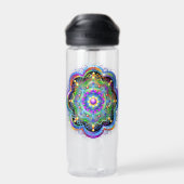 Bouteille D'eau Univers Mandala Couleurs Psychédéliques (Arrière)