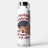 Bouteille D'eau USA 250 Years Patriotic Fan Design - 1776-2026 (Avant)