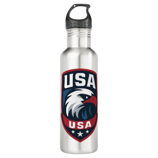 Bouteille D'eau USA Eagle Sports Crest (Devant)