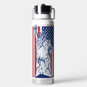 Bouteille D'eau USA Liberty nom personnalisé (Arrière)