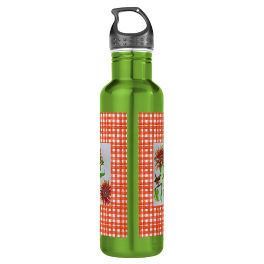 Bouteille d'eau usée de tournesol (Dos)