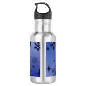Bouteille D'eau Vacances Bleu Neige Flacons (Dos)