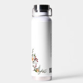 Bouteille D'eau Vacances Folily Oranges Logo personnalisé Code QR (Arrière)