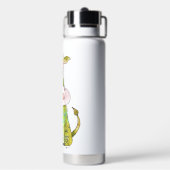 Bouteille D'eau Vache blanche couleur blanc mignon (Arrière)