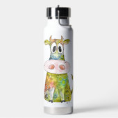 Bouteille D'eau Vache blanche couleur blanc mignon (Gym)
