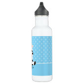 Bouteille D'eau Vache bleu Polka point Personnalisé Garçon (Droite)