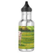 Bouteille D'eau Vache Charolais Blanche & Boeuf de veau Cupide (Droite)