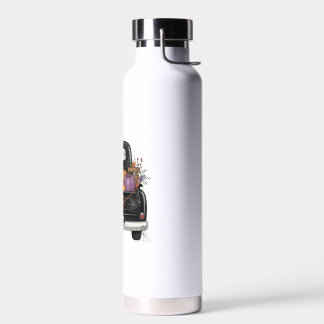Bouteille D'eau Vache des Highlands Halloween avec camion