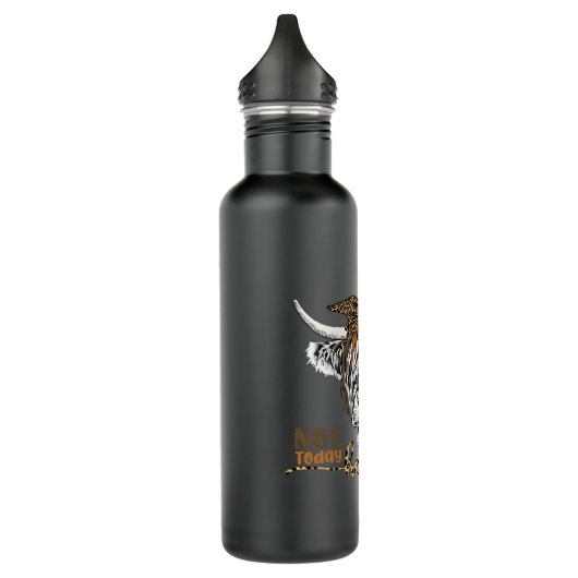 Bouteille D'eau Vache Leopard Highland Pas aujourd'hui Heifer West (Gauche)