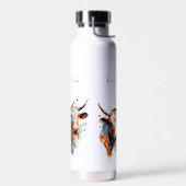 Bouteille D'eau Vaches Abstraites personnalisables (Gauche)