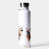 Bouteille D'eau Vaches Abstraites personnalisables (Plage)