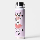 Bouteille D'eau Vaches dansantes mignonnes et amusantes (Arrière)
