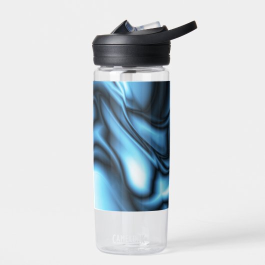 Bouteille D'eau Vague de soie bleue (Gauche)