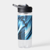 Bouteille D'eau Vague de soie bleue (Droite)