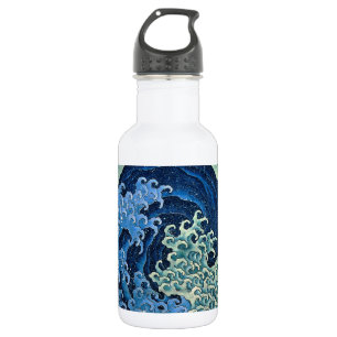 Bouteille D'eau Vague féminine de Hokusai Océan Vintage