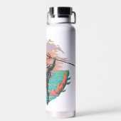 Bouteille D'eau Vague marémotrice Aquaman & Black Manta (Arrière)