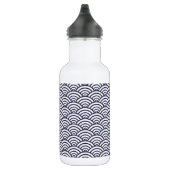 Bouteille D'eau Vagues bleues japonaises Seigaiha Mer (Droite)
