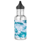 Bouteille D'eau Vagues de l'océan bleu  (Gauche)