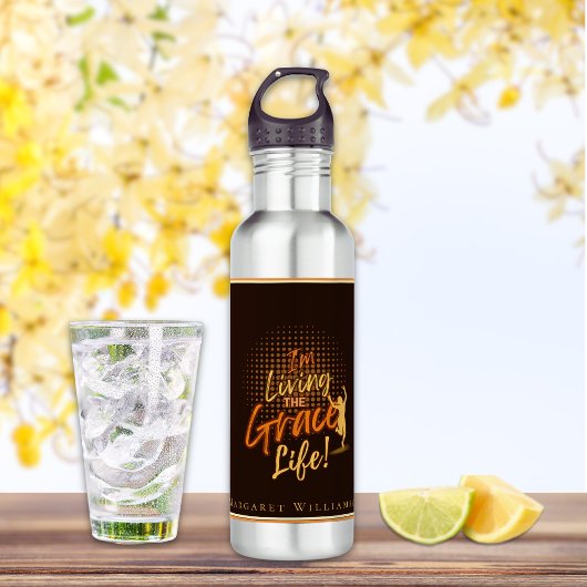 Bouteille D'eau Vainqueur moderne Tan Femme Grace Life Nom Brown