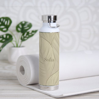 Bouteille D'eau Vaisselle tropicale, Personnalisée 