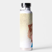 Bouteille D'eau Valentines Faux Parties scintillant Girl Tan Wavy  (Plage)