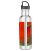 Bouteille D'eau Van Gogh Style Chat noir (Dos)