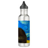 Bouteille D'eau Van Gogh Style Starry Night Cat (Droite)